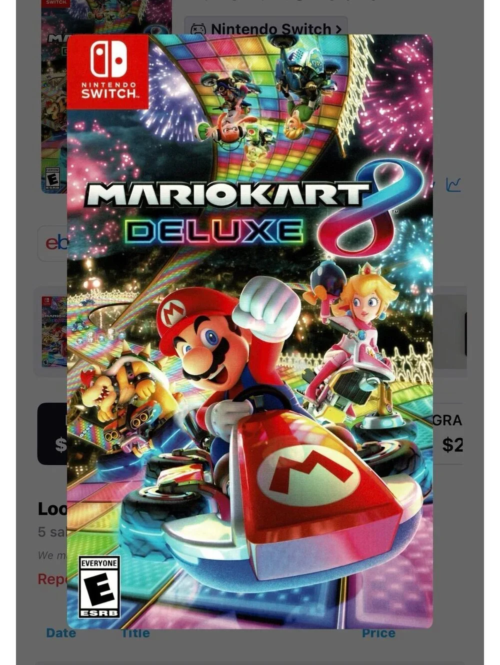 Mario Kart 8 Deluxe for Nintendo Switch